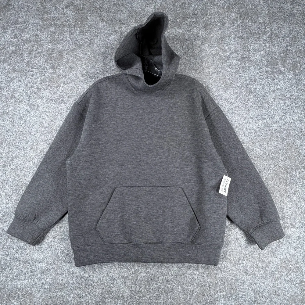 Old Navy Active Bounce Hoodie Boys XL 14-16 Gray Fleece Oversized Pullover